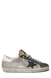 Golden Goose Super-star Sneaker In Silver/ Green/ Black/ White
