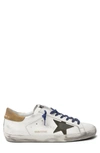 Golden Goose Superstar Sneakers In White Suede And Leather In Red