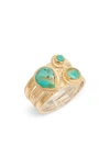 ANNA BECK TURQUOISE MULTI STONE STACK RING (NORDSTROM EXCLUSIVE),RG10082-GTQ