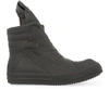 Rick Owens Black Performa Geobasket Ankle Boots In Black