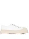 MARNI PABLO LEATHER LACE-UP SNEAKERS