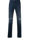 DOLCE & GABBANA RIPPED MID-RISE SKINNY JEANS