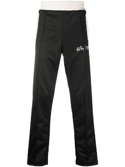 Palm Angels Black Desert Skull Lounge Pants In Black/multi