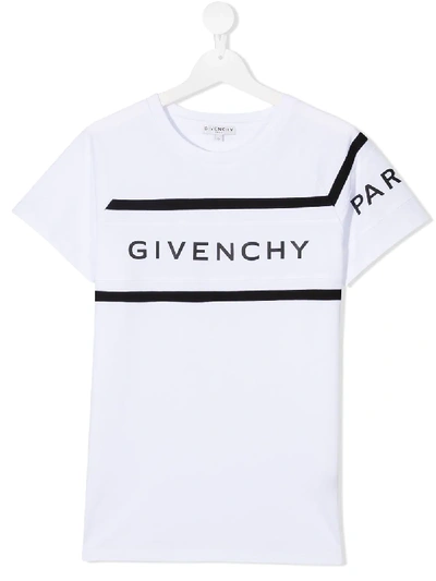 Givenchy Teen Logo Print T-shirt In White