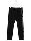 GIVENCHY LOGO EMBROIDERED SLIM-FIT JEANS