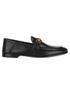 GUCCI GUCCI HORSEBIT WEB LOAFERS