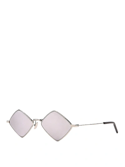 Saint Laurent Lisa Sunglasses In Silver