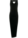 Rick Owens Cut-out Sleeveless Maxi Dress In Black