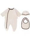 FENDI FF QUILTED BABGROW SET