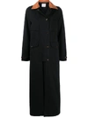 FORTE FORTE CONTRAST-COLLAR COAT