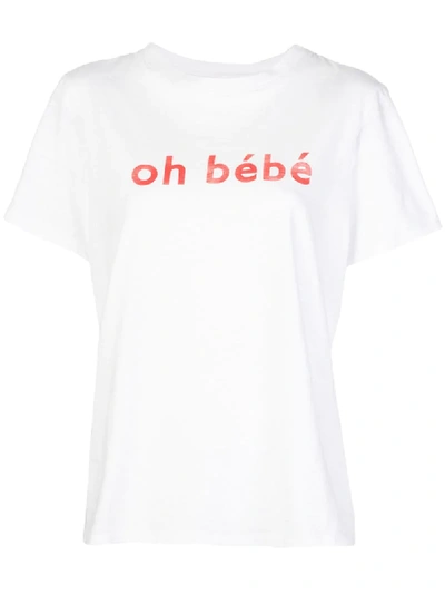 Cinq À Sept Oh Baby T-shirt In White
