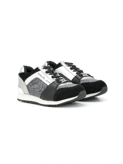 Michael Michael Kors Kids' Contrast-panel Sneakers In Black