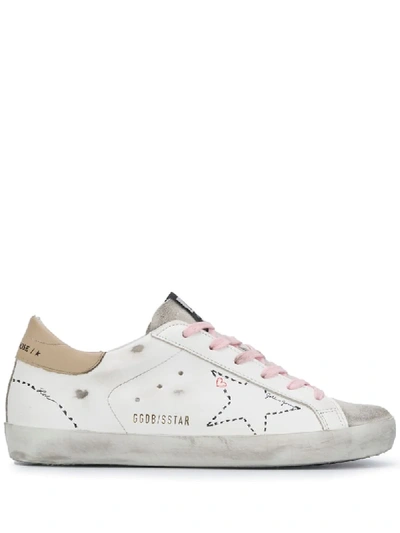 Golden Goose Super-star Low-top Sneakers In White