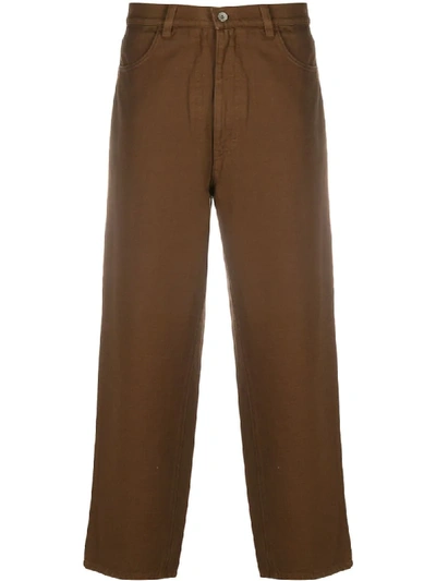 Barena Venezia Mid-rise Straight Leg Jeans In Brown