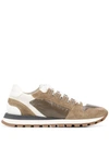 BRUNELLO CUCINELLI LACE-UP LOW-TOP SNEAKERS