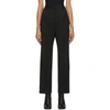 MM6 MAISON MARGIELA BLACK WOOL SLIM TROUSERS