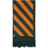 OFF-WHITE OFF-WHITE GREEN AND ORANGE KNIT DIAG SCARF
