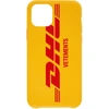 Vetements Yellow Dhl Edition Logo Iphone 11 Pro Case In Iphone 11 P
