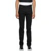 GIVENCHY BLACK RAW EDGE SLIM-FIT JEANS