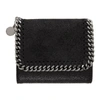 STELLA MCCARTNEY BLACK FALABELLA TRIFOLD WALLET