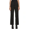 MM6 MAISON MARGIELA BLACK TWILL TROUSERS