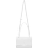 OFF-WHITE WHITE SOFT DIAG BINDER CLIP BAG