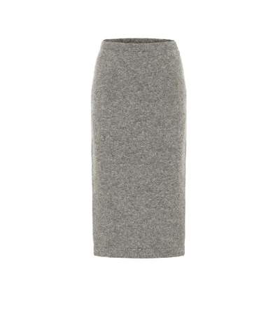 Dorothee Schumacher Soft Flash Alpaca-blend Knit Midi Skirt In Grau