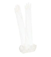 ALESSANDRA RICH LACE-TRIMMED GLOVES,P00507335