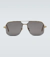 CARTIER METAL AVIATOR SUNGLASSES,P00504086