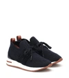 Loro Piana 360 Flexy Walk Sneakers In Blue Navy