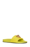 Versace Palazzo Medusa Slide Sandal In Apple/ Gold