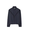 Tory Sport Tory Burch Ruffle Windbreaker In Tory Navy