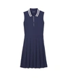 Tory Sport Tory Burch Performance Pleated-collar Golf Dress In Tory Navy