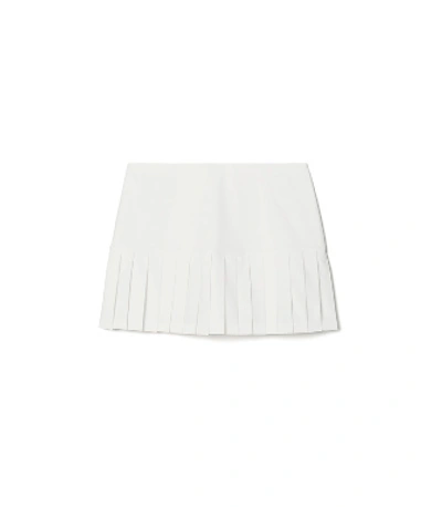 Tory Sport Pleated Stretch-jersey Tennis Skirt In Snow White