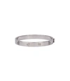 Tory Burch Miller Stud Hinge Bracelet, 7mm In Silver