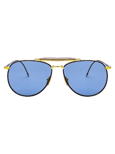 Thom Browne 907 Aviator Sunglasses In Multicolor