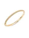 ADRIANA ORSINI CLEAR CRYSTAL & GOLD BANGLE BRACELET,0400095551819