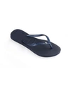 Havaianas Slim Glitter-strap Rubber Flip-flops In Navy Blue