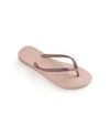 Havaianas Slim Metallic Ballet Rose/golden Blush In Ballet Rose