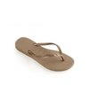 Havaianas Slim Logo-embossed Rubber Flip Flops In Rose Gold
