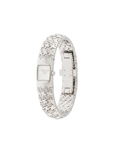 Pre-owned Dior Ific Wrist Watch In Silver