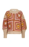 SEA FARRAH CROCHETED WOOL SWEATER,815210