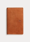 DOUBLE RL ROUGHOUT SUEDE BILLFOLD WALLET,0043576164