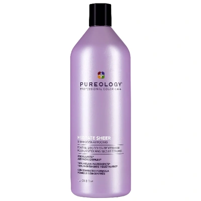 PUREOLOGY HYDRATE SHEER SHAMPOO FOR FINE HAIR 33.8 FL OZ/ 1000 ML,2390813