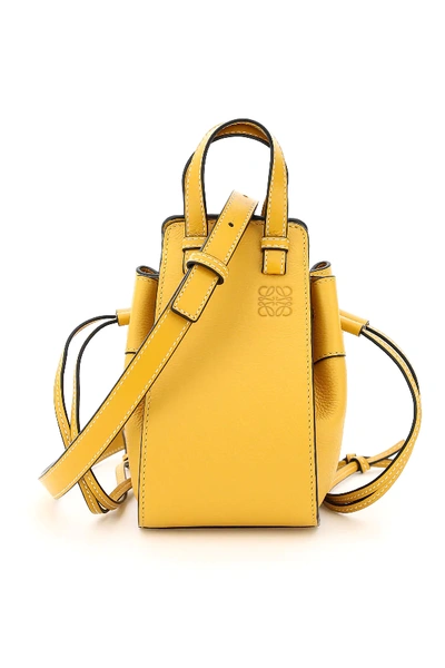 Loewe Hammock 迷你包 In Yellow