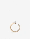 REPOSSI SERTI SUR VIDE 18CT PINK-GOLD AND DIAMOND LEFT EARRING,R00122282