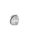 John Hardy Bamboo Coiled Ring With Black Sapphire | Gemstones/sterling Silver