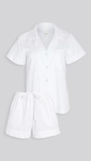 BEDHEAD PAJAMAS CLASSIC STRIPE PAJAMA SET WHITE STRIPE,BEDHE30122