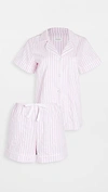 BEDHEAD PAJAMAS CLASSIC STRIPE PAJAMA SET PINK STRIPE,BEDHE30123