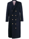 THOM BROWNE MELTON CHESTERFIELD OVERCOAT